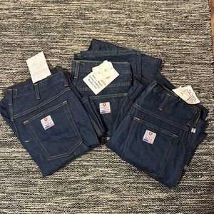 LOT OF THREE Tyndall fire resistant mens work jeans new with tags 34x32